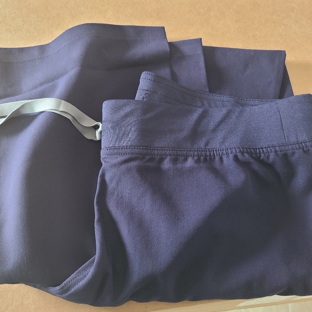 Figs Medium tall navy blue Livingston pants